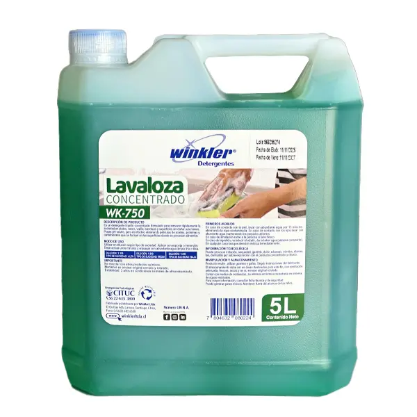 Lavaloza industrial 5 litros WK-750 WINKLER EMBALAJE x 4 uds.