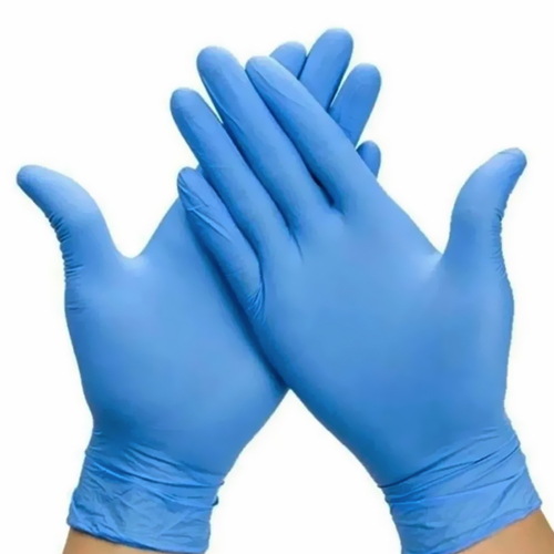 Guante de examinación nitrilo azul sin polvo pack 100 uds. CleanCarrier