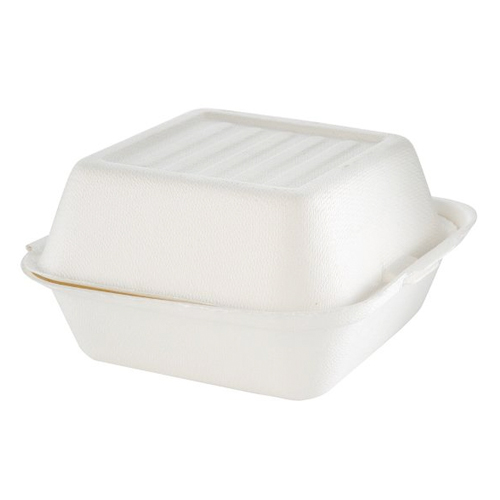 [ENVKRACLA025] Clamshell Bio 8x8 compostable embalaje 200 uds. DPS