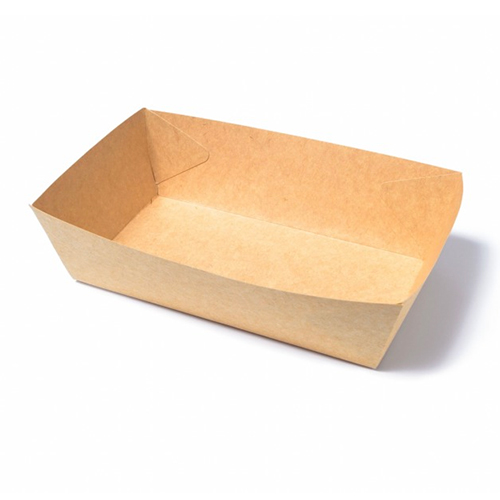 [BANKRAKRA015] Bandeja kraft rectangular L 20x24 cm 1700 ml pack 100 uds. DEANDESPAC