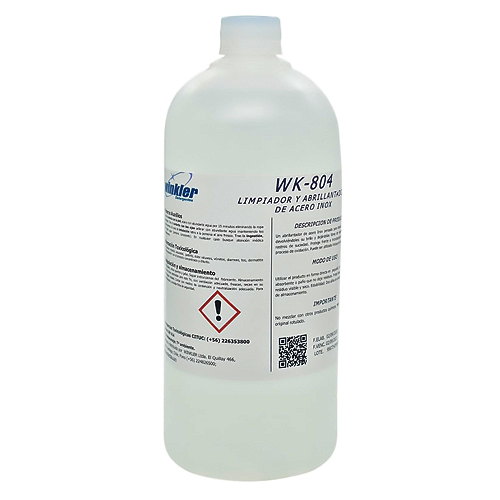 [LIQABRCRE005] Limpiador y abrillantador de acero inoxidable 1 litro WINKLER WK-804