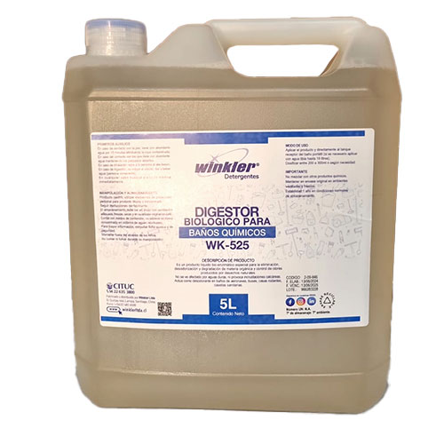 [LIQBIODBAÑ005] Biodigestor para baños químicos 5 litros WINKLER WK-525