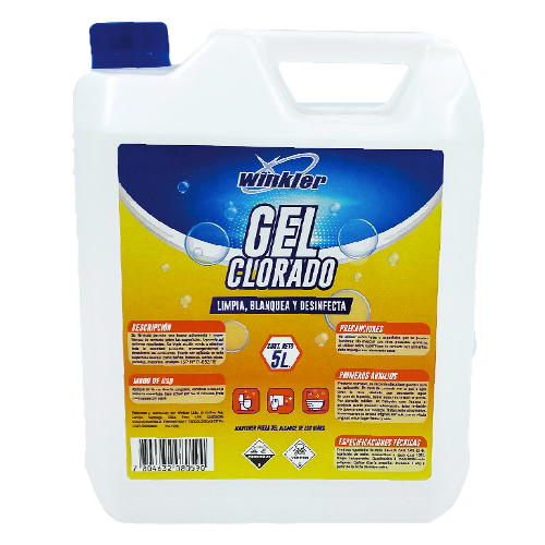 [LIQCLOGEL005] Cloro gel al 3% Hogar 5 litros WINKLER WK-745H