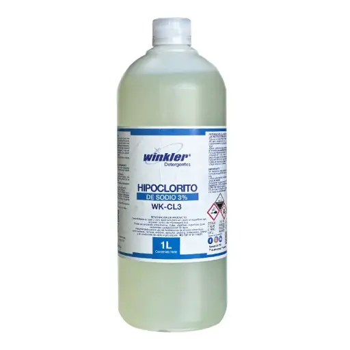 [LIQCLOHIP020] Cloro hipoclorito de sodio al 3% 1 litro WINKLER WK-CL3
