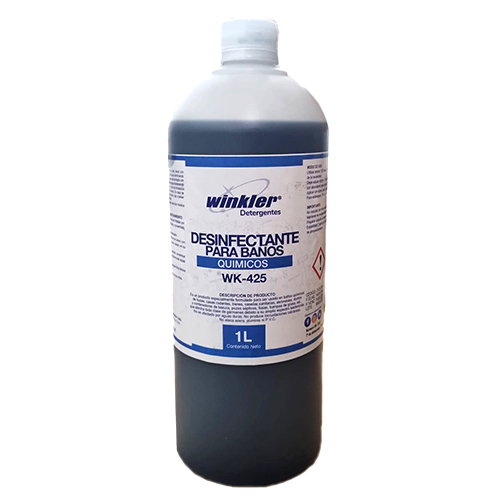 [LIQDESINFBAÑ010] Desinfectante desodorante para baños químicos 1 litro WINKLER WK-425