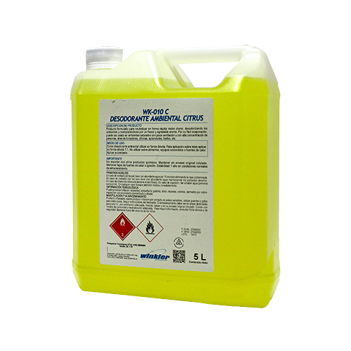 [LIQDESODAMBI005] Desodorante ambiental citrus 5 litros WINKLER WK-010 C