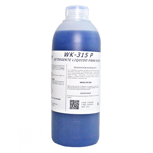 [LIQDETLIQ010] Detergente líquido enzimático para ropa 1 litro WINKLER WK-315 Plus