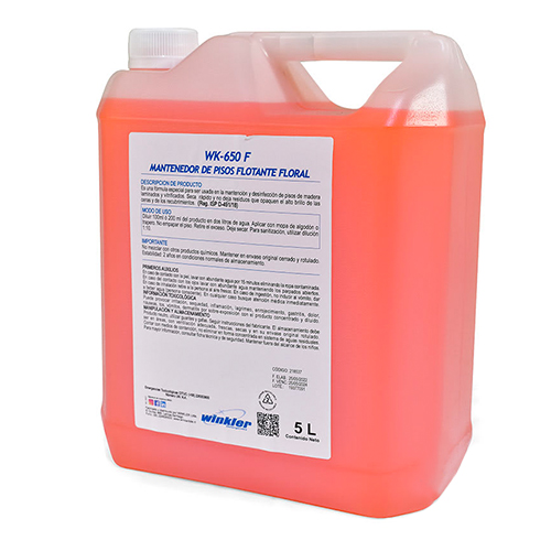 [LIQMANTEPISFLO005] Mantenedor de pisos flotantes aroma floral 5 litros WINKLER WK-650 F