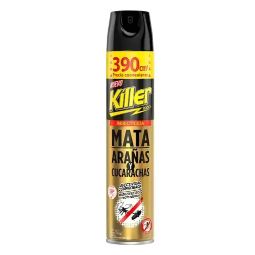 [AEROSOL005] Insecticida aerosol 390 cc arañas y cucarachas KILLER