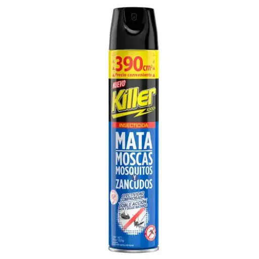 [AEROSOL010] Insecticida Killer moscas, mosquitos y zancudos en aerosol 390 cc 