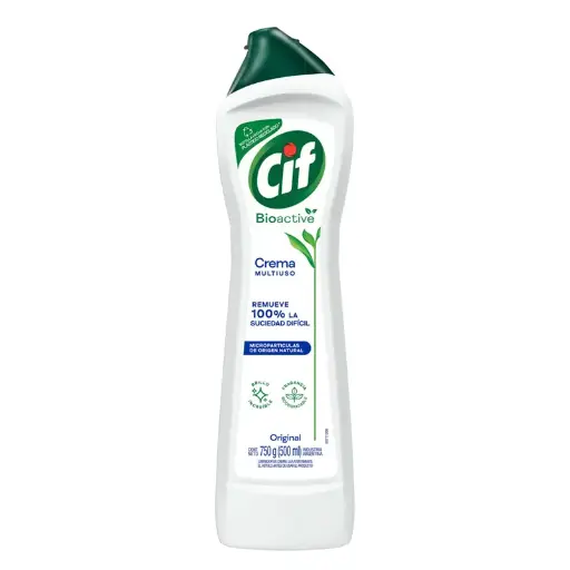 Limpiador en crema CIF Bioactive 750 ml 