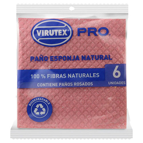 Paños esponja natural pack 6 uds. VIRUTEX
