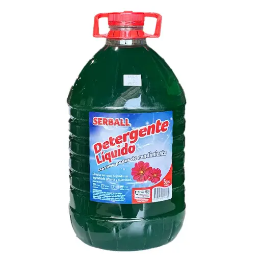 [LLABRSERVE] Detergente líquido ropa 5 litros verde SERBALL 