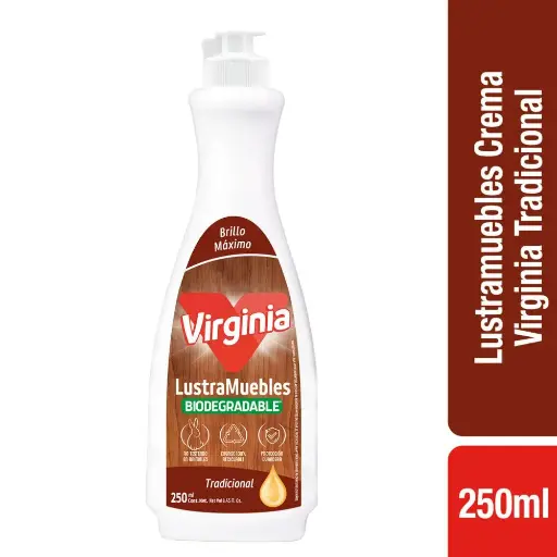 [LIQLIMCRE011] Lustramuebles crema tradicional 250 ml VIRGINIA