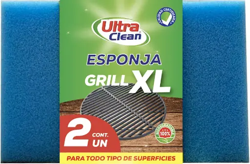 [ARTASEVAR033] Esponja grill XL 12.5x8x3 cm Ultra Clean pack 2 uds. 