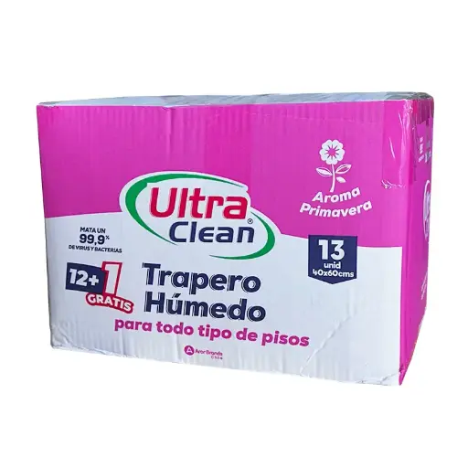 Trapero húmedo multisuperficie Ultra Clean 40x60 cm embalaje master x 12 uds.