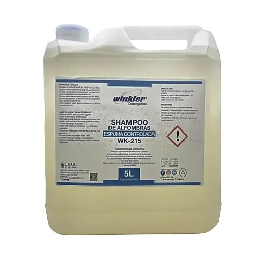 [LIQSHAMPO036] Shampoo de alfombras con espuma controlada 5 litros WK-215 WINKLER