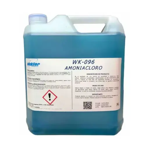 [LIQAMONCLOR010] Amoniacloro WK-096  WINKLER 5 litros EMBALAJE x 4 uds.