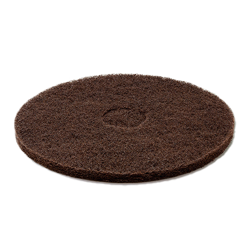 [ARTASEVAR245] Disco Pad de limpieza de pisos Fibratesco 17'' color café
