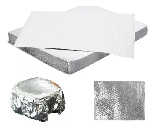 Papel de aluminio antigrasa 39x30.5 cm resma de 500 uds. 